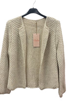 Load image into Gallery viewer, Knitted open front cardigan
