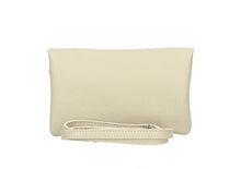 Load image into Gallery viewer, TESSA  Italian leather clutch bag with shoulder strap
