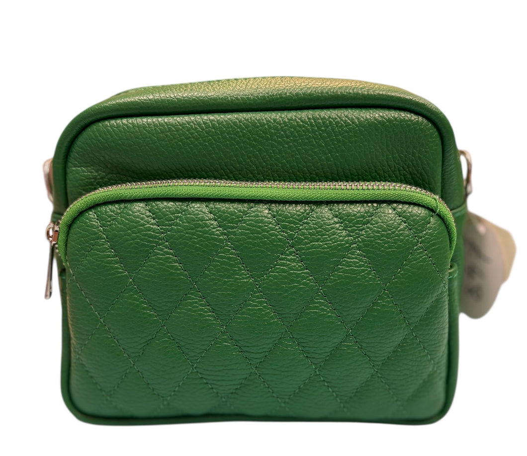 BETSY Italian leather cross body bag
