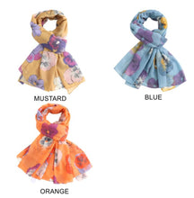 Load image into Gallery viewer, Pansies scarf
