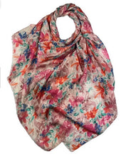 Load image into Gallery viewer, Wild Lily flower pattern scarf
