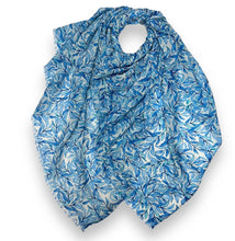 Load image into Gallery viewer, Willow leaves printed scarf
