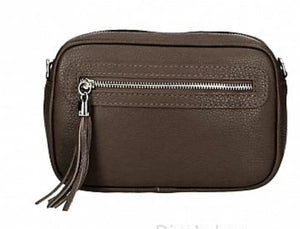 TAMMY Italian leather large cross body bag