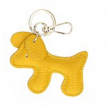 Load image into Gallery viewer, Dog pendant leather key ring
