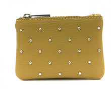 Load image into Gallery viewer, Leather studded coin purse
