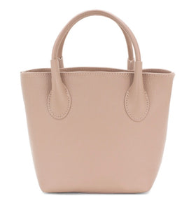 RACHEL   Italian leather grab bag with shoulder strap