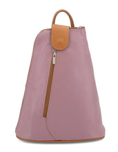 Load image into Gallery viewer, MANDY Italian leather two/tone backpack
