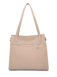 KEIRA Twin buckle Italian leather shoulder bag