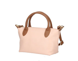 ROSIE Italian leather two-tone grab bag
