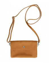 Load image into Gallery viewer, TESSA  Italian leather clutch bag with shoulder strap
