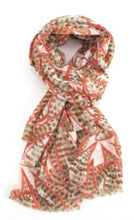 Load image into Gallery viewer, Watercolour leaves scarf
