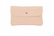 Load image into Gallery viewer, TESSA  Italian leather clutch bag with shoulder strap
