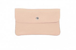 TESSA  Italian leather clutch bag with shoulder strap