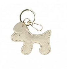 Load image into Gallery viewer, Dog pendant leather key ring
