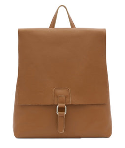 CHARLIE   Italian leather square buckle backpack