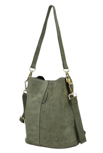 MELISSA Suede leather bucket bag