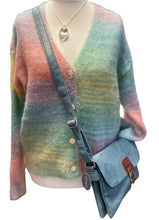 Load image into Gallery viewer, Pastel stripes cardigan
