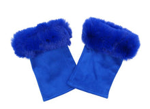 Load image into Gallery viewer, Faux fur fingerless gloves
