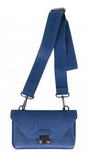 Load image into Gallery viewer, PHOEBE Leather/suede wide strap shoulder bag
