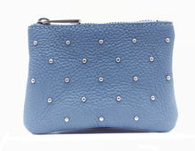 Load image into Gallery viewer, Leather studded coin purse
