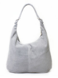 FREYA -  Suede slouch shoulder bag