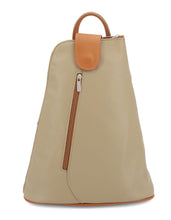 Load image into Gallery viewer, MANDY Italian leather two/tone backpack
