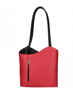 HARRIET   Italian leather convertible backpack
