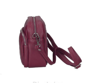 BETSY Italian leather cross body bag