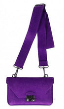 Load image into Gallery viewer, PHOEBE Leather/suede wide strap shoulder bag
