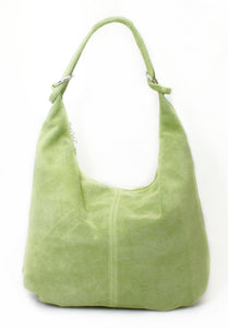 FREYA -  Suede slouch shoulder bag