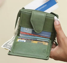 Load image into Gallery viewer, SELENA Italian leather trifold purse
