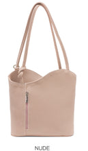 Load image into Gallery viewer, HARRIET   Italian leather convertible backpack
