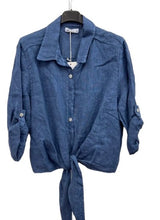 Load image into Gallery viewer, Linen tie front shirt/jacket

