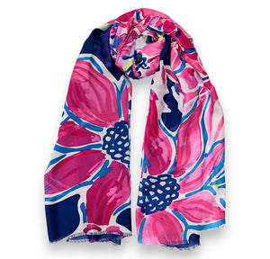 Bright flowers scarf