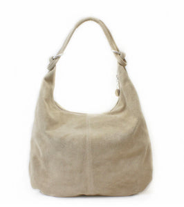 FREYA -  Suede slouch shoulder bag