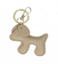 Load image into Gallery viewer, Dog pendant leather key ring
