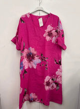 Load image into Gallery viewer, Floral print linen dress
