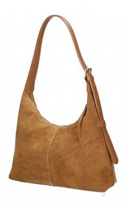 YASMIN Italian leather/suede slouch bag