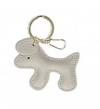 Load image into Gallery viewer, Dog pendant leather key ring

