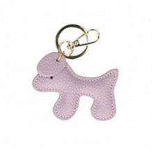 Load image into Gallery viewer, Dog pendant leather key ring
