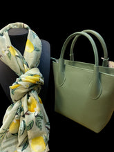 Load image into Gallery viewer, RACHEL   Italian leather grab bag with shoulder strap
