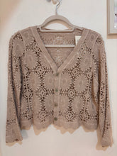 Load image into Gallery viewer, Cotton crochet cardigan
