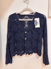 Load image into Gallery viewer, Cotton crochet cardigan
