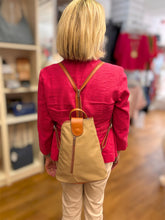 Load image into Gallery viewer, MANDY Italian leather two/tone backpack
