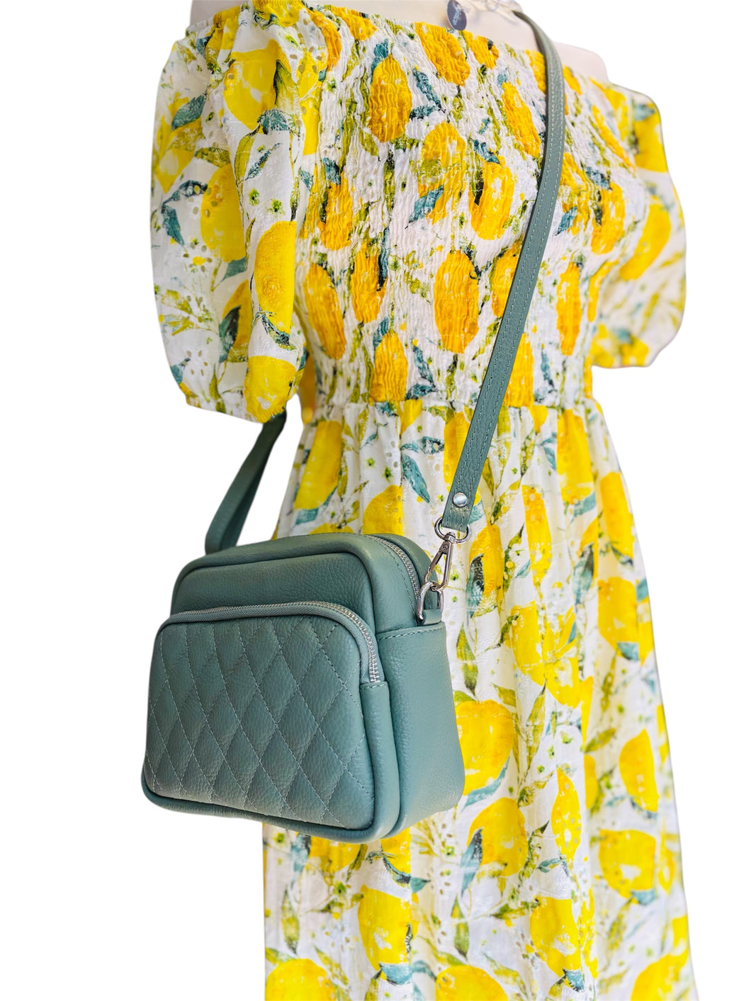 BETSY Italian leather cross body bag