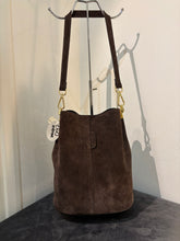 Load image into Gallery viewer, MELISSA Suede leather bucket bag
