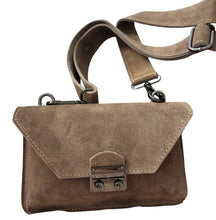 Load image into Gallery viewer, PHOEBE Leather/suede wide strap shoulder bag
