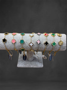 ‘Clover’ stainless steel bracelets