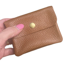 Load image into Gallery viewer, BECKY  Small Italian leather button purse
