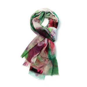 Oil abstract print scarf